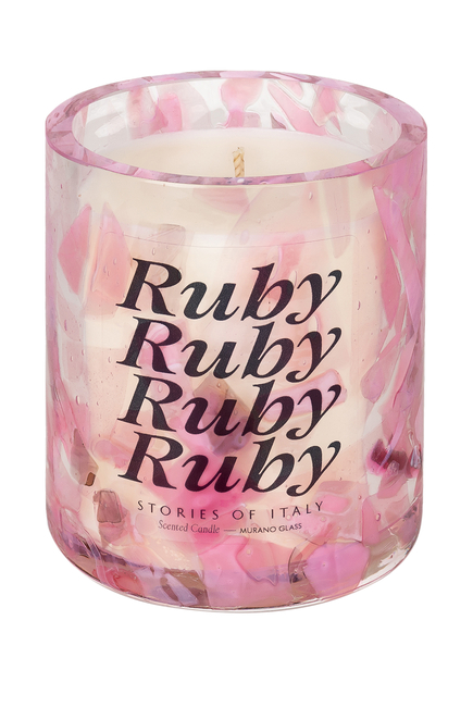 Watercolor Ruby Scented Candle
